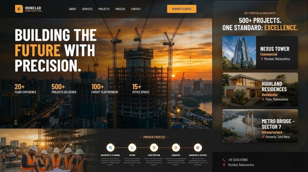 Construction Company Website