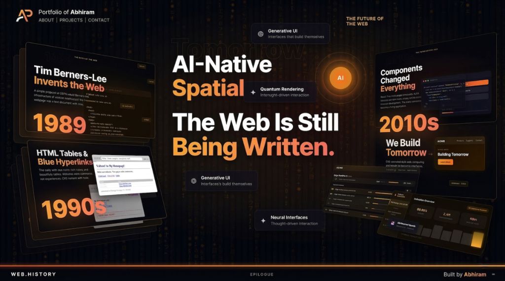 WebStory – Evolution of the Web