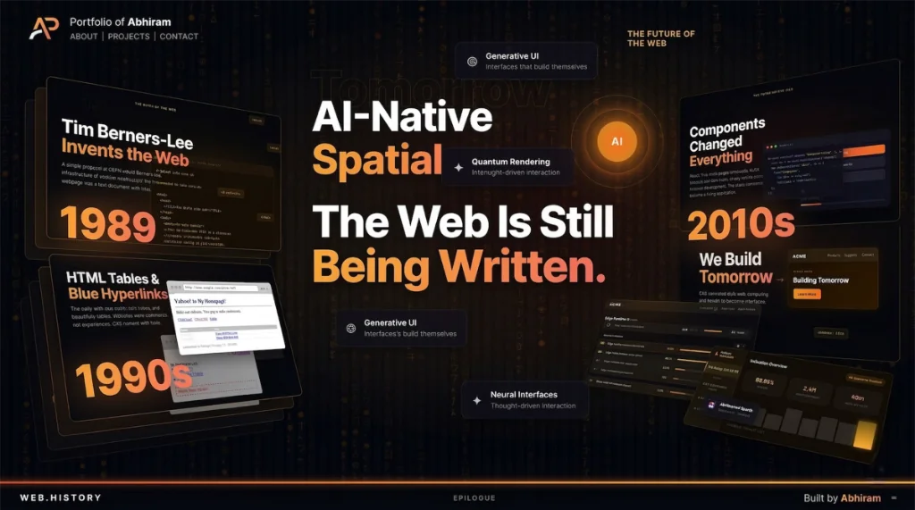 WebStory Interactive Website